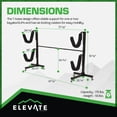 thumbnail image 4 of Elevate Outdoor Freestanding Storage Rack for 2 Kayaks or SUPs with 175 lb. Capacity, 4 of 9