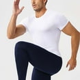thumbnail image 6 of USNSM Compression Shirt Men Short Sleeve Cool Dry Workout Gym T-Shirt Breathable Athletic Sports Undershirts Running Tops White XXL, 6 of 6