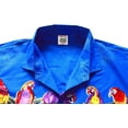 thumbnail image 7 of HAPPY BAY Men's Hawaiian Shirts Short Sleeve Button Down Shirt Mens Hawaii Shirts Boho Holiday Casual Summer Beach Shirts for Men Funny M Monstera Leaf Parrot, Blue, 7 of 7