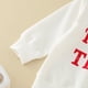 thumbnail image 4 of Gibobby Sudadera de manga larga con letras para niños y niñas, para niños y niñas(Blanco, 18-24 Meses), 4 of 5