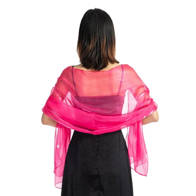 Châle Châle Enveloppe Mariage Femmes Foulard de Soirée Femmes Couleur Unie Accessoire de Robe de Fête