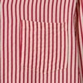thumbnail image 6 of USNSM Men's Long Sleeve Shirt Casual Striped Printed Cotton Tops Turndown Collar Button up Long Sleeve Shirt with Pocket Red 3XL, 6 of 8