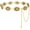 A-gold Chain, variant on Women Concho Chain Belt Western Cowgirl Turquoise Metal Chain Belt for Dress