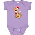 thumbnail image 3 of Inktastic Cute Christmas Cat Tangled in Colorful Lights with Red Hat Boys or Girls Baby Bodysuit, 3 of 5