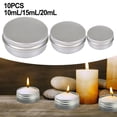thumbnail image 4 of Premium Silver Aluminum Cosmetic Containers for Travel-Size Balms and Homemade, 4 of 12