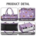 thumbnail image 4 of Large Capacity Tote Bag,Purple Halloween Pattern Handbag Fashion Luxury Tote Bag,15.7"x13"x 5.1" Inches,Laptop Compatible, 4 of 6