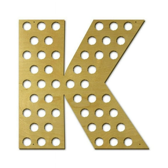 Torched Letter K Beer Cap Holder Wall Mount Display Decor Default Title