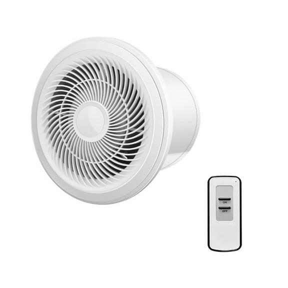 RUISINERY Low Noise Ventilation Fan Household Exhaust Fan with Remote Control Attic Pipe Ventilation Extractor Bathroom Duct Fan
