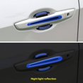 thumbnail image 5 of Car Outer Wrist Door Handle Reflective Stickers Universal Safety Reflective Warning Scratch Resistant Stickers 8PCS (Black-Blue), 5 of 5