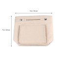 thumbnail image 2 of Bolsa de tela de fieltro portátil para cosméticos, organizador de maquillaje, bolsa de almacenamiento con múltiples bolsillos, bolso de mano para mujeres y niñas (talla S), 2 of 3