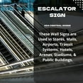 thumbnail image 6 of ADA CENTRAL SIGNS - 6" X4" Escalator Sign - ADA Compliant Tactile Graphics Grade 2 Braille Text | Wall Signs for Stores, Malls, Airports, Transit Systems, Hotels, Arenas, Stadiums, & Public Buildings, 6 of 7