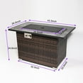 thumbnail image 5 of Mondawe 44inch Outdoor Fire Pit Table, Propane Fire Table with Ceramic Tabletop Gas Fire Table, 5 of 8