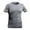 Grey, variant on Mens Short Sleeve T Shirts Regular-Fit Crew Neck Shirts Pullover T Shirt Business Tops Summer Ribbed Textured Tees
