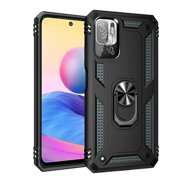 Funda protectora a prueba de golpes para Xiaomi Redmi Note 11 11s 9 10 9s 10s Pro Mi 12 12X Poco X3 GT 9T 9C 11T 11i 5G Holde, funda de anillo de Metal Tan Jianjun unisex