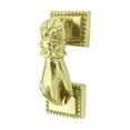 thumbnail image 5 of Renovators Supply Brass Door Knockers for Front Door 4" Ladies Hand Shaped Polished Brass Door Knocker w/Screws, 5 of 9