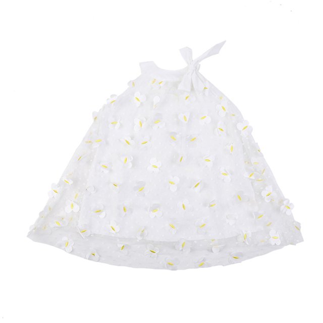 adviicd Robes de Printemps pour Filles Robe Maxi Décontractée Sans Manches Col Halter Ligne A Fluide Blanche,100
