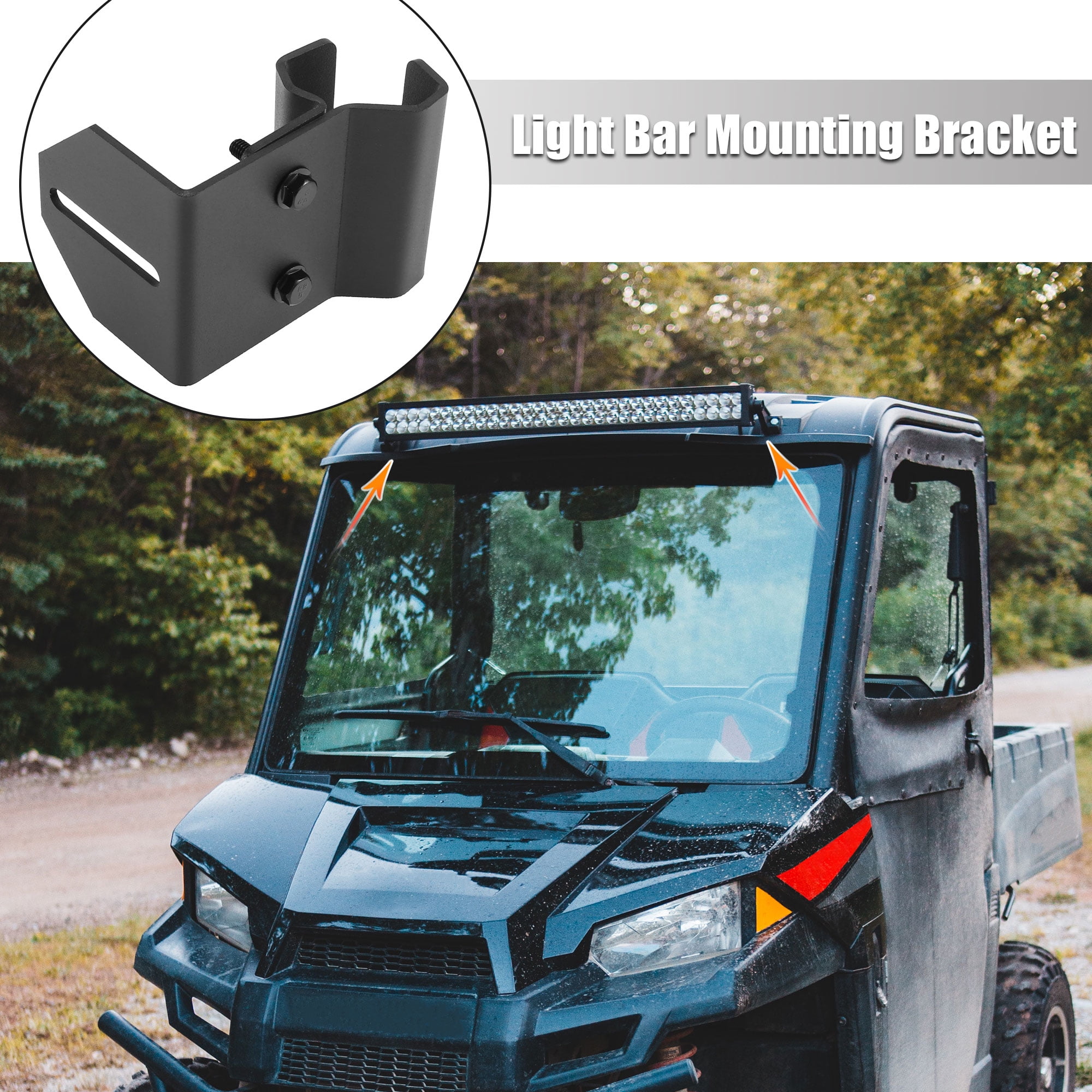 Led Light Bar Mounting Brackets For Polaris Ranger Shelly Lighting
