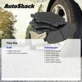 thumbnail image 3 of AutoShack Rear Ceramic Brake Pad Set for Volkswagen, Jetta 2010-2014 Passat 2012-2015 Golf 2010-2014 Beetle 2012-2013 Eos 2009-2016 GTI 2012-2014, FWD L4 1.4L 1.8L 2.0L L5 2.5L V6 3.6L, 3 of 5