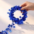 thumbnail image 4 of XGFHYJEH 250th Anniversary 4th of July Patriotic Wreath, Red White Blue Front Door Wreath, Waterproof Fade Resistant American Flag Wreath for Porch Wall Home Decor, 4 of 5