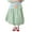 Light Green, variant on Rdhnmea Women Bubble Skirt, Elegant Elastic Waist Pleated Solid Long Skirt