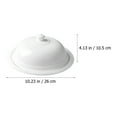 thumbnail image 4 of Gymnture White Ceramic Serving Platter with Lid - 10.25 Inch, 4 of 10