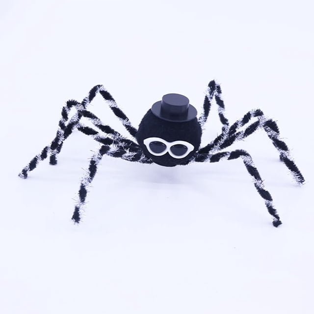 Spider Halloween Decoration for Party Venue Layout – Lightweight Plastic Prop with Realistic Design, 1 Piece