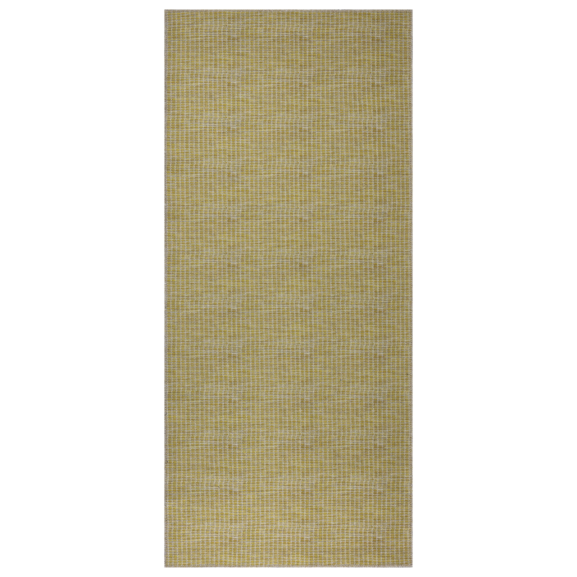 Ottomanson Machine Washable Cotton 3x6 Flatweave Runner Rug for Bedroom