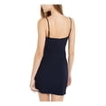 thumbnail image 2 of MY MICHELLE Womens Navy Spaghetti Strap Short Body Con Cocktail Dress Juniors 1, 2 of 4