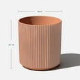 thumbnail image 3 of Veradek Demi Series 20" Plastic-Stone Planter - 2-Pack Terracotta, 3 of 8