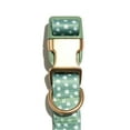 thumbnail image 4 of Vibrant Life Polka Dot Print Fashion Dog Collar, Metal Buckle, Green, Small, 4 of 9