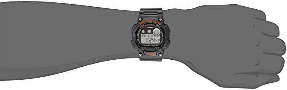Casio Men's Gray Sport Digital Watch with Vibration Alarm and 10-Year Battery - W735H-8AV
