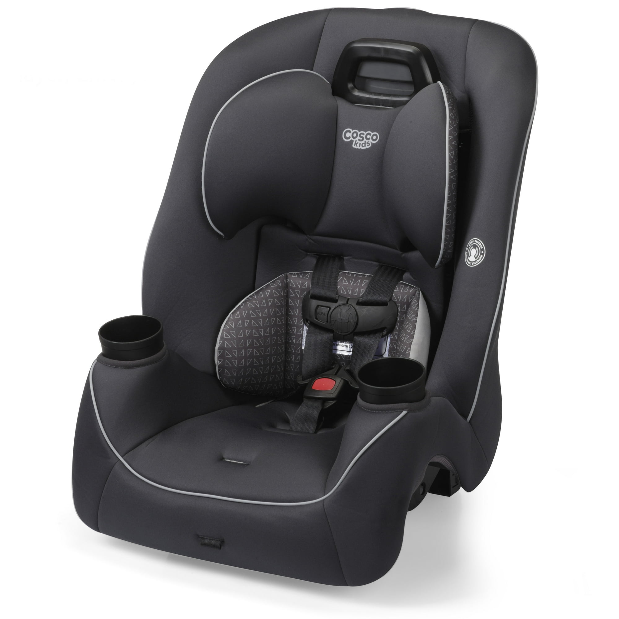 Cosco Kids Easy Elite Slim All-in-One Convertible Car Seat, Grey Glyphs