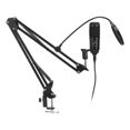 thumbnail image 4 of Kit De Micrófono De Condensador USB, Micrófonos De Grabación De Condensador Negros Para Windows XP/Vista/7/8/10/OS X ZAQW Condenser Recording Microphone, 4 of 8