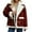 Wine, variant on Winter Lined Insulated Heavyweight Long Sleeve Coat For Women Outdoor Cold Weather And Casual Daily Wear