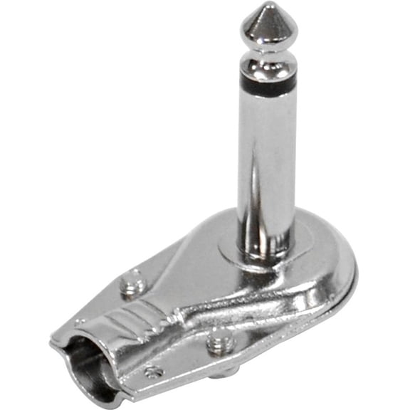 SAPT204 - Low Profile 1/4 Inch Mono Right Angle Guitar Cable Adapter (10 Pack)