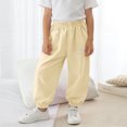 thumbnail image 4 of Toddler Boy Joggers Pull-On Adjustable Casual Relaxed Children's Jogger Active Athletic Preppy Outdoor Soft Teenage Trousers, 4 of 7