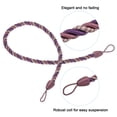 thumbnail image 4 of Unique Bargains Attaches de Rideaux, Lot de 6 Attaches de Rideaux Tressées avec Crochets à Vis et Boulons, Violet Foncé, 4 of 7