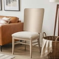 thumbnail image 6 of Beige Ombre Chair Back Covers, Removable Chair Covers for Dining Chairs Set of 8, Washable Chairs Slipcovers Back Seat Protector for Wedding Party 19"x20", 6 of 9