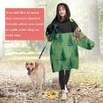 thumbnail image 4 of Wearable Oversized Blanket,Green Bigfoot and Campfire Pattern Wearable Blanket Hoodie for Adults,Cozy Hooded Blankets with Super Pockets,Super Warm Fuzzy Pullover for Women & Men, 4 of 6