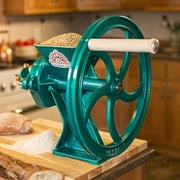 Diamant Hand Grain Mill, Heavy Duty Easy to Use Manual Crank Coarse to Fine Flour Mill for Dry to Oily Grains, Steel and Iron, 56 pounds