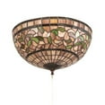 thumbnail image 4 of Meyda Tiffany 214929 Tiffany Turning Leaf 3 Light 16" Wide Semi-Flush Bowl Ceiling Fixture, 4 of 5