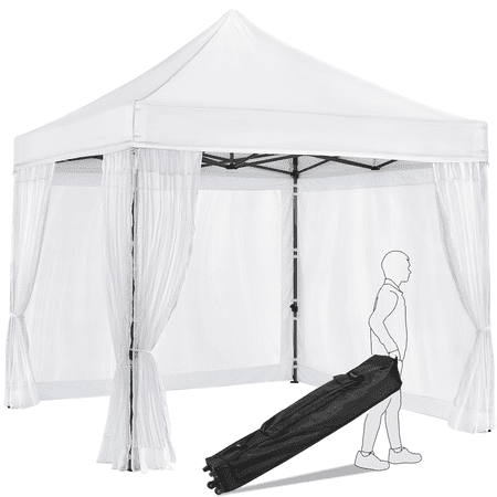 Easyfashion 10  x10  White Enclosed Outdoor Canopy