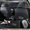 thumbnail image 3 of Florich Car Seat Covers, 5 Seats Waterproof Faux Leather Seat Cushions, Auto Protectors Universal Fit Most Cars, Black, 3 of 9
