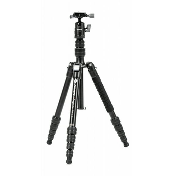 Fotopro 58" Aluminum Camera Tripod with Ball Head, Lightweight & Stable, Detachable Monopod with QR Plate, Inverted Center Column, Max Load 8kg/17.6 lbs, X-Go Gecko E 2