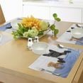 thumbnail image 4 of Ambesonne Animal Place Mats Set of 4, French Bulldog with Bear, Standard Size, Multicolor, 4 of 6