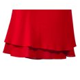 thumbnail image 3 of Red Layered Plus size long skirt, 3 of 5