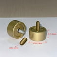 thumbnail image 4 of AIR-Adjustable Curtain Rods for Windows 16 to 144'', Cylindrical End Cap, 1-Inch-Diameter, Gold (40-365cm), 4 of 4