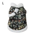 thumbnail image 2 of Greeniant Ropa para perros Traje Tang de color brillante Estilo de año nuevo chino Tamaño múltiple Caniche de Pomerania L claveles negro Ropa para mascotas  claveles negros L Greeniant PT000713-09, 2 of 6