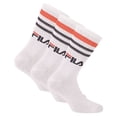 thumbnail image 1 of FILA Unisex Calcetines 3 pares - Calle, Deporte, Estilo de vida, Juego de calcetines, Rayas, 35-46 Weiß 39-42 (6-8 UK), 1 of 3
