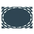thumbnail image 1 of Navy Blue Cutting Board, Ocean Aqua Navy Themed Fish Swimming in a Circle Print, Decorative Tempered Glass Cutting and Serving Board, Large Size, Navy Blue and White, by Ambesonne, 1 of 1